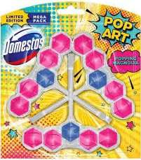 DOMESTOS WC STEIN POP ART POPPING MAGNOLIA 3 X 55G MULTI - ZAWIESZKA DO WC
