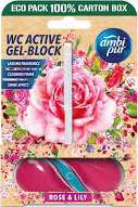 AMBI PUR ACTIVE GEL-BLOCK 45G ROSE &  LILY  MULTI - KOSTKA DO WC