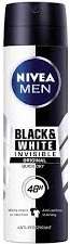 NIVEA DEO SPRAY 150ML MEN BLACK & WHITE INVISIBLE ORIGINAL - DEZODORANT / ANTYPERSPIRANT SPRAY