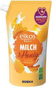 ELKOS FLUSSIGSEIFE MILCH & HONIG 1L DE - MYDŁO W PŁYNIE UZUPEŁNIACZ