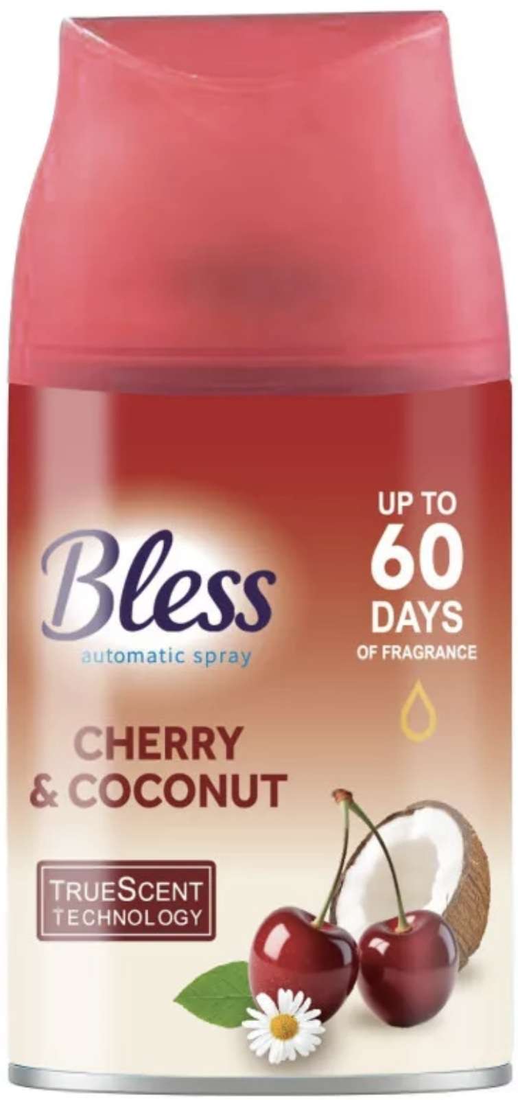 BLESS AUTOMATIC SPRAY REFILL 250ML CHERRY & COCONUT  HU/DE/GB/PL - ODŚWIEŻACZ POWIETRZA / ZAPAS