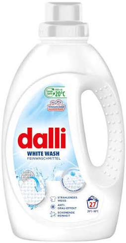 DALLI WHITE WASH FEINWASCHMITTEL 27WL / 1,1L DE - ŻEL DO PRANIA BIAŁYCH TKANIN