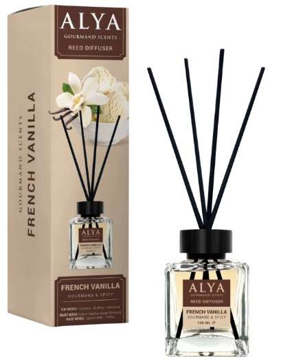ALYA REED DIFFUSER GOURMAND FRENCH VANILLA 100ML MULTI - PATYCZKI ZAPACHOWE