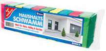 G&G HAUSHALTSSCHWAMM COLOR 10ER  DE - ZMYWAK KUCHENNY