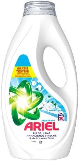 ARIEL GEL 20WL / 900ML UNIVERSAL+FRISCHE BAUMWOLLBLÜTE   DE - ŻEL DO PRANIA
