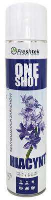 FRESHTEK ONE SHOT 600ML HIACYNT PL - ODŚWIEŻACZ POWIETRZA/NEUTRALIZATOR ZAPACHÓW