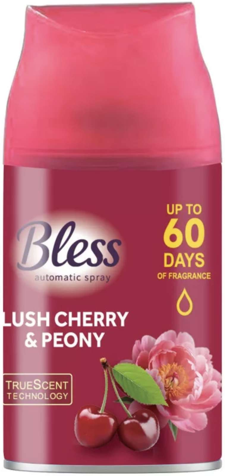BLESS AUTOMATIC SPRAY REFILL 250ML LUSH CHERRY & PEONY HU/DE/GB/PL - ODŚWIEŻACZ POWIETRZA / ZAPAS