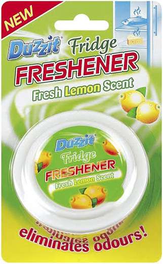 DUZZIT FRIDGE FRESHNER FRESH LEMON SCENT 65G GB - POCHŁANIACZ ZAPACHÓW DO LODÓWKI