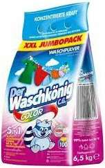 WASCHKONIG PULVER 100WL / 6,5KG COLOR / FOLIA - PROSZEK DO PRANIA
