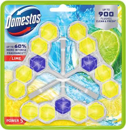 DOMESTOS POWER 5 WC 3 X 50G LIME PL - ZAWIESZKA DO WC