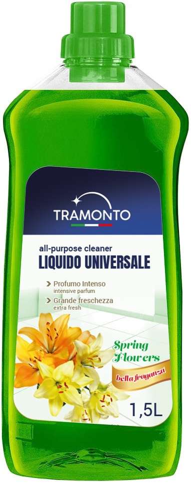 TRAMONTO LIQUIDO UNIVERSALE FIORI DI PRIMAVERA 1,5L - PŁYN DO PODŁÓG