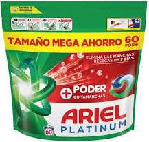 ARIEL PODS 4IN1 PLATINUM 60szt +PODER QUITAMANCHAS ES - KAPSUŁKI DO PRANIA Z ODPLAMIACZEM