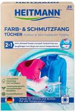 HEITMANN FARB-SCHMUTZ FANGTUECHER 20szt  DE - CHUSTECZKI WYŁAPUJĄCE DO PRANIA