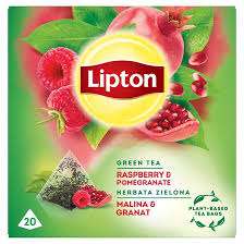 LIPTON HERBATA ZIELONA MALINA & GRANAT 20 torebek