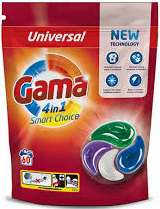 GAMA CAPS 4IN1 SMART UNIVERSAL 60szt MULTI - KAPSUŁKI DO PRANIA
