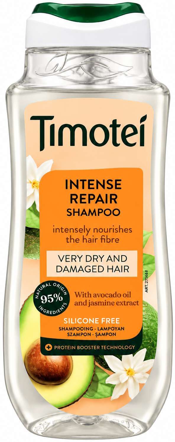 TIMOTEI SHAMPOO 300 ML INTENSE REPAIR AVOCADO OIL & JASMINE MULTI - SZAMPON WŁOSY BARDZO SUCHE I ZNISZCZONE 