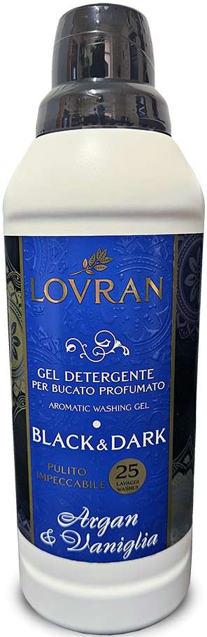 LOVRAN GEL DETERGENTE 25sc / 1L BLACK & DARK - ŻEL DO PRANIA