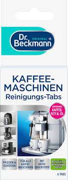 DR BECKMANN KAFFEMASCHINEN PFLEGE REINIGER TABS 6szt  DE - TABLETKI DO CZYSZCZENIA EKSPRESÓW
