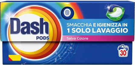 DASH PODS ALL IN 1 30szt SALVA COLORE  IT - KAPSUŁKI DO PRANIA