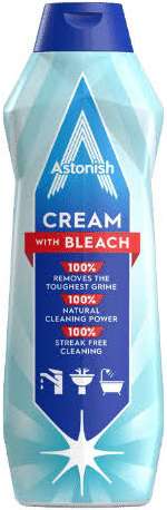 ASTONISH CREAM CLEANER WITH BLEACH 500ML GB - MLECZKO DO CZYSZCZENIA Z WYBIELACZEM