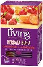 IRVING HERBATA BIAŁA POZIOMKA Z MANDARYNKĄ 20 torebek