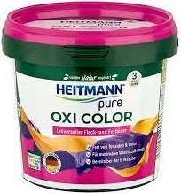 HEITMANN PURE OXI COLOR 500G  DE - ODPLAMIACZ DO TKANIN KOLOROWYCH ORAZ BIAŁYCH