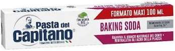 PASTA CAPITANO DENTIFRICIO 100 ML BAKING SODA ROSSO  IT - PASTA DO ZĘBÓW WYBIELANĄCA Z SODĄ OCZYSZCZONĄ