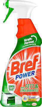 BREF SPRAY POWER GEGEN FETT & EINGEBRANNTES 750ML  DE - PREPARAT DO USUWANIA TŁUSZCZU I PRZYPALEŃ