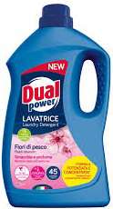 DUAL POWER LAVATRICE LIQUIDO 45sc / 1,8L FIORI DI PESCO  IT - PŁYN DO PRANIA