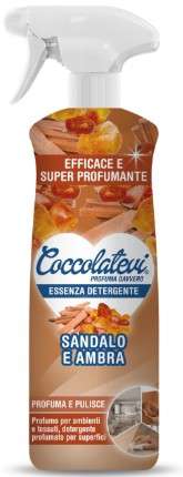 COCCOLATEVI ESSENZA E DETERGENTE 750 ML SANDALO E AMBRA IT - UNIWERSALNY ŚRODEK CZYSZCZĄCY