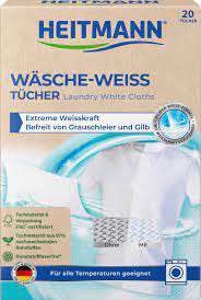 HEITMANN WASCHE WEISS TUECHER 20szt DE - CHUSTECZKI DO BIAŁYCH RZECZY