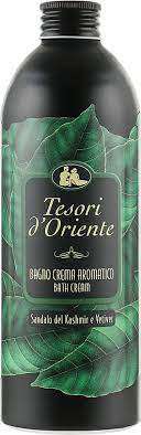 TESORI D'ORIENTE BAGNO CREMA 500ML SANDALO DEL KASHMIR E VETIVER IT - PŁYN DO KĄPIELI