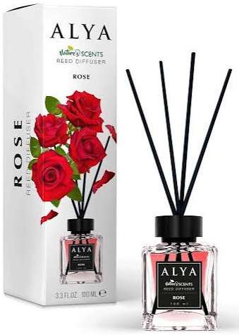 ALYA REED DIFFUSER ROSE 100ML MULTI - PATYCZKI ZAPACHOWE