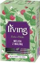 IRVING HERBATA ZIOŁOWA MELISA Z MALINĄ 20 torebek
