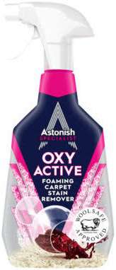ASTONISH SPECIALIST OXY ACTIVE FOAMING CARPET STAIN REMOVER 750ML GB — odstraňovače skvrn