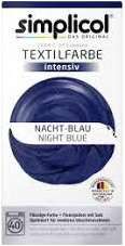 SIMPLICOL NACHT - BLAU  DE - BARWNIK DO TKANIN