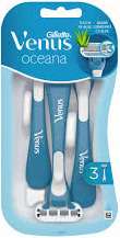GILLETTE VENUS OCEANA TOUCH OF ALOE 3szt - MASZYNKA DO GOLENIA