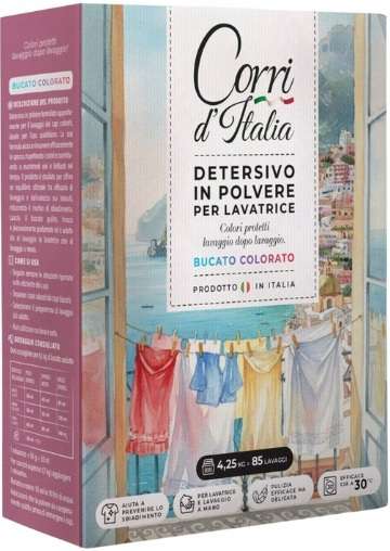 CORRI D'ITALIA DETERGENTE POLVERE 85WL / 4,25 KG BUCATO COLORATO IT - PROSZEK DO PRANIA 
