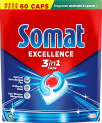 SOMAT SPÜLMASCHINEN CAPS EXCELLENCE 3 IN1 60ER DE - KAPSUŁKI DO ZMYWARKI 