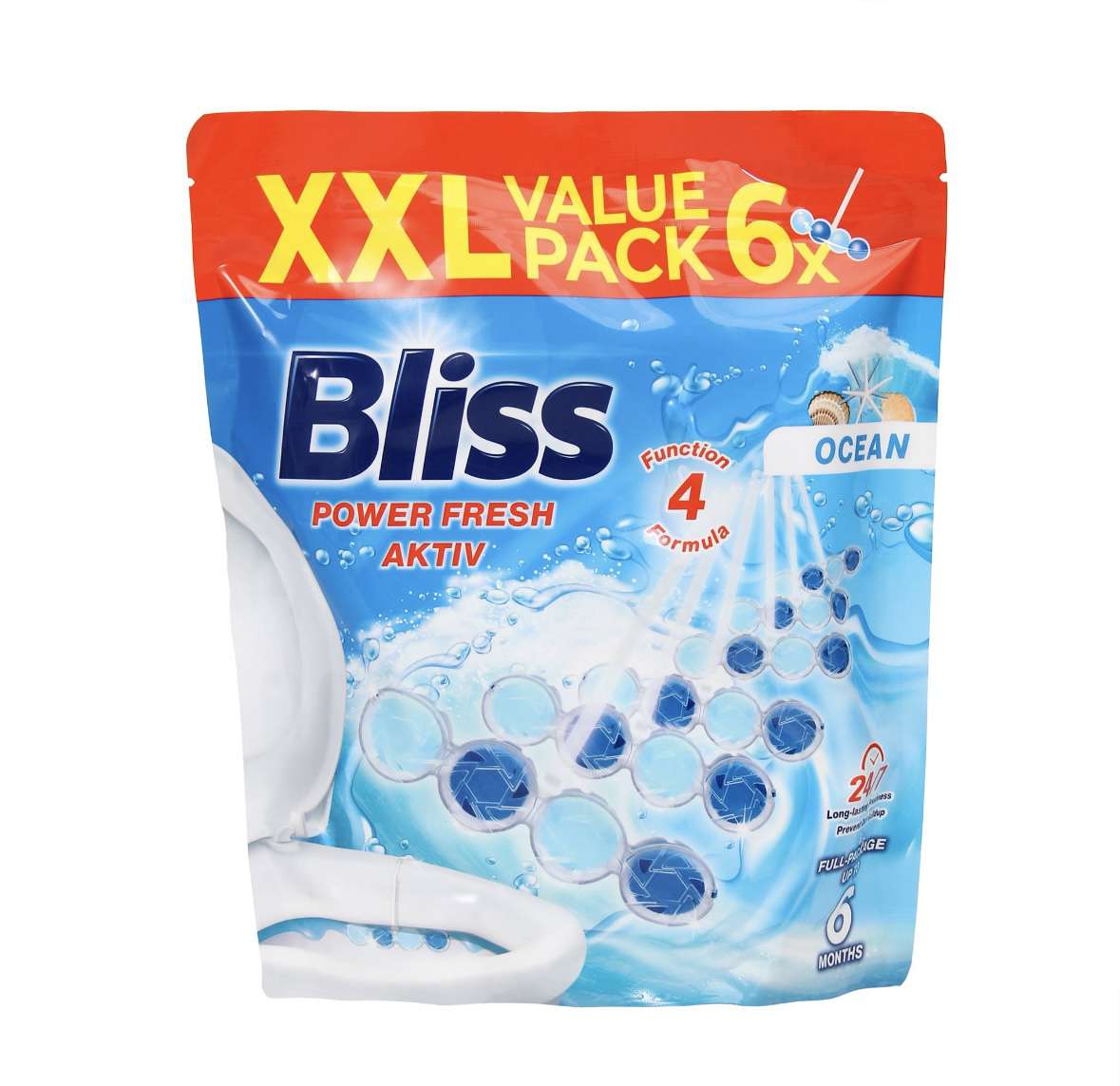 BLISS POWER AKTIV WC 6 X 50G OCEAN MULTI - ZAWIESZKA DO WC