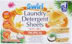 SWIRL LAUNDRY DETERGENT SHEETS TROPICAL 20szt GB - DETERGENT DO PRANIA W LISTKACH