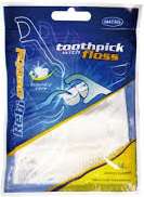 MATTES REBI-DENTAL TOOTHPICK WITH FLOSS 64szt - WYKAŁACZKI DENTYSTYCZNE