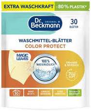 DR BECKMANN MAGIC LEAVES 30szt COLOR ORANGE & PFIRSICH  DE - DETERGENT DO PRANIA W LISTKACH