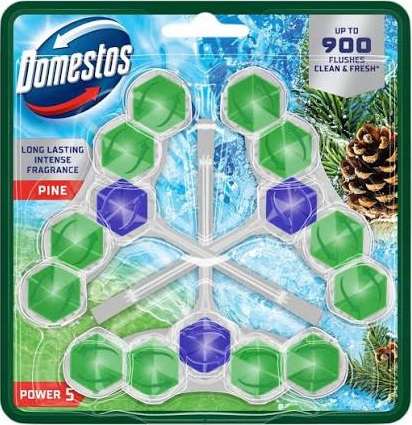 DOMESTOS POWER 5 WC 3 X 50G PINE PL - ZAWIESZKA DO WC