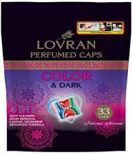 LOVRAN CAPS COLOR & DARK 33SZT - KAPSUŁKI DO PRANIA 