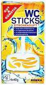 G&G WC STICKS 4X40G ZITRONENDUFT DE - ZAWIESZKA DO WC KOSZYK
