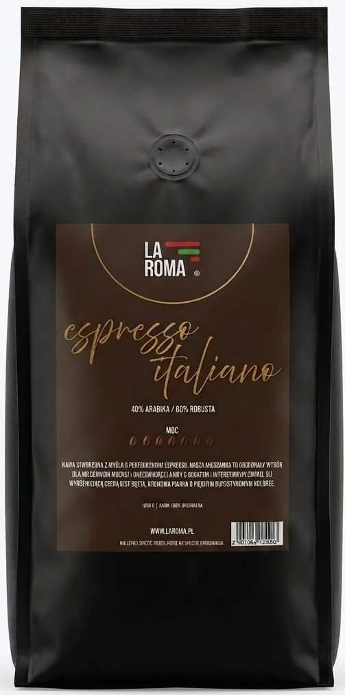 LAROMA ESPRESSO ITALIANO 1KG ZIARNO / KAWA KRAFTOWA 