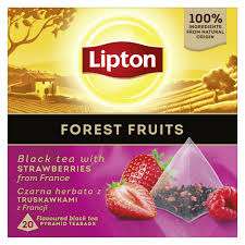 LIPTON HERBATA CZARNA FOREST FRUITS 20 torebek