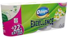 OOOPS! EXCELLENCE CAMOMILE TOILET PAPER 8 ROLEK / 3 WARSTWY - 150 LISTKÓW  MULTI  FSC-Mix - PAPIER TOALETOWY