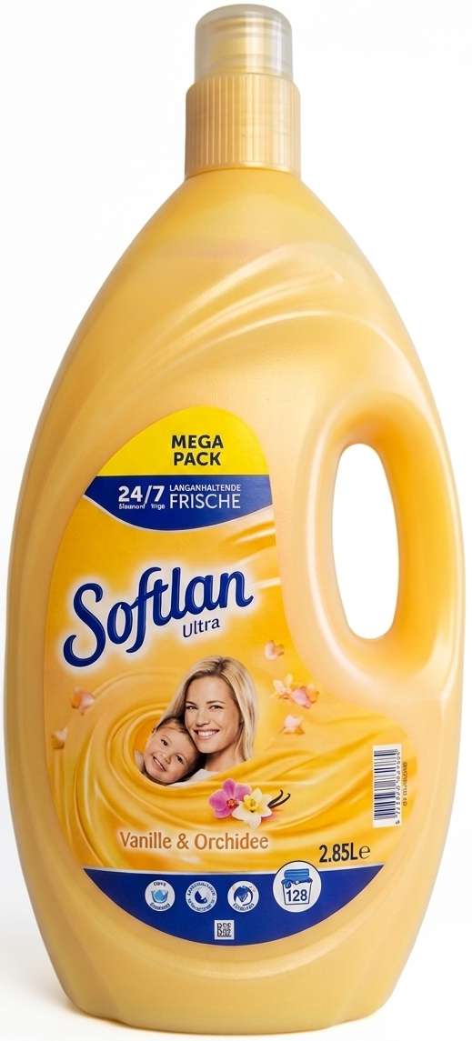 SOFTLAN WEICHSPÜLER ULTRA VANILLE & ORCHIDEE 128WL / 2,85L DE - PŁYN DO PŁUKANIA 